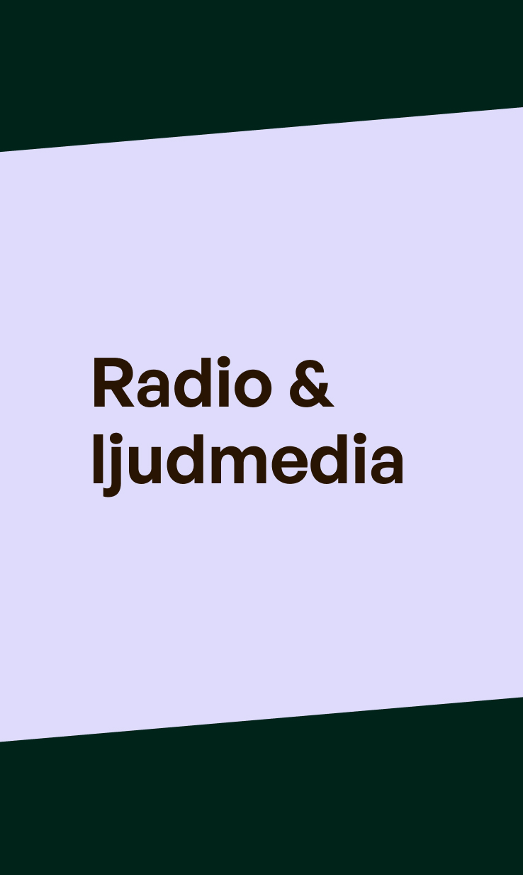 Radio och ljudmedia